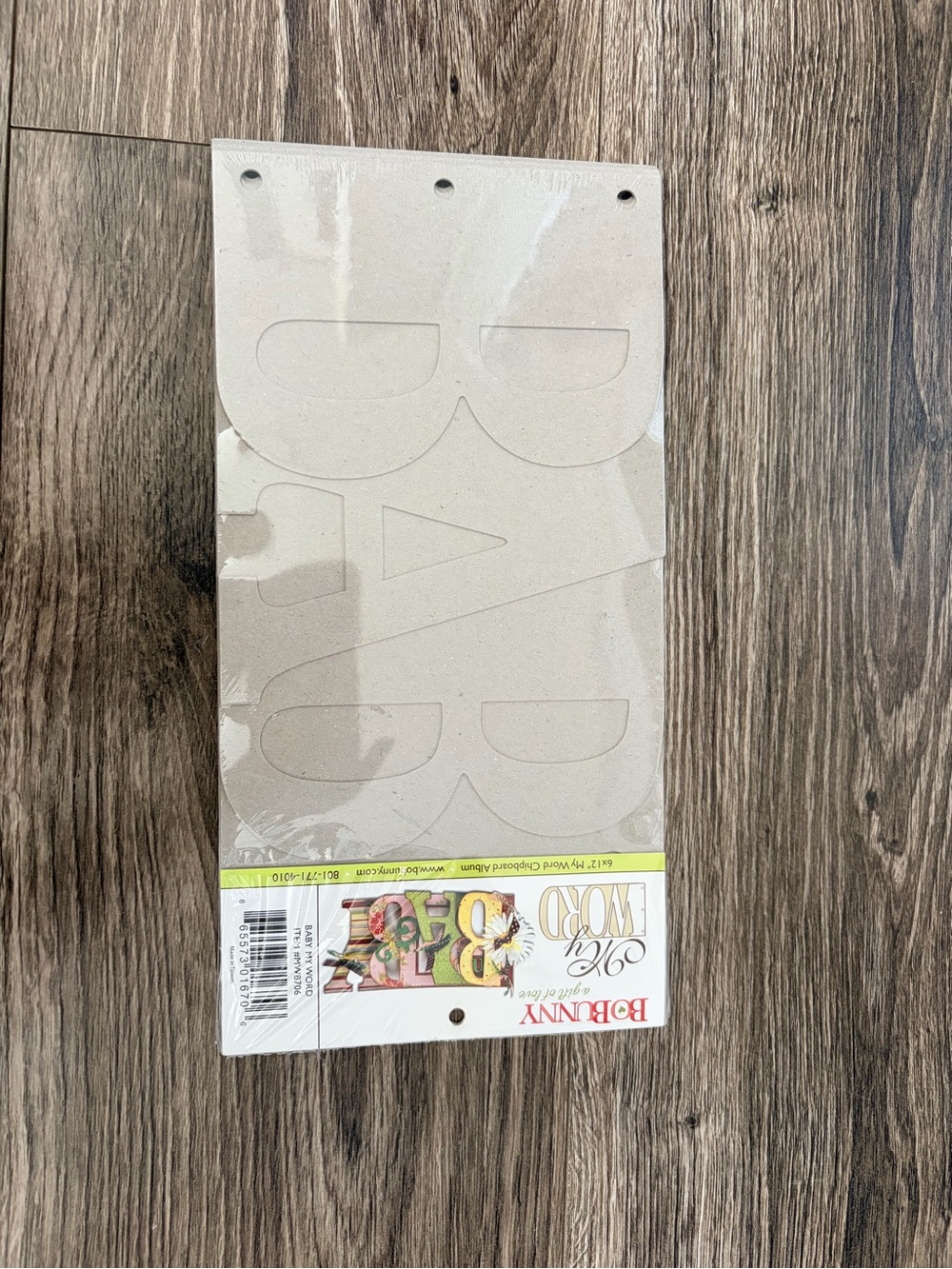 Bo Bunny | My Word | Chipboard Baby Book
